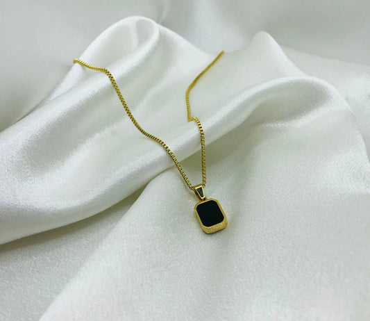 Black Doubled sided stellar Necklace