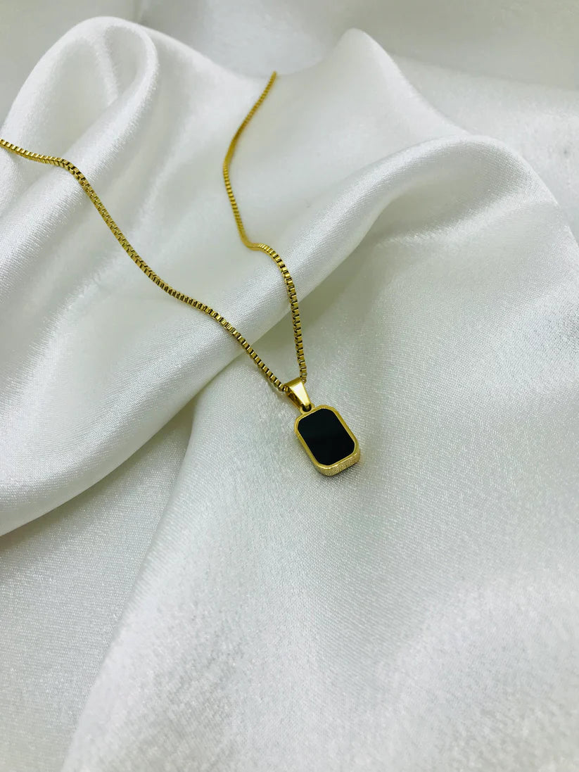 Black Doubled sided stellar Necklace