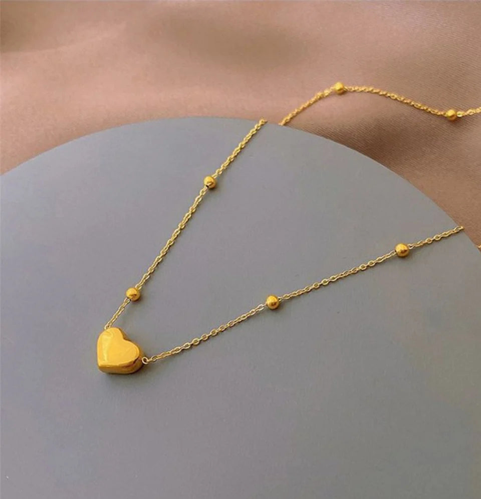 Gold Plated Heart Necklace