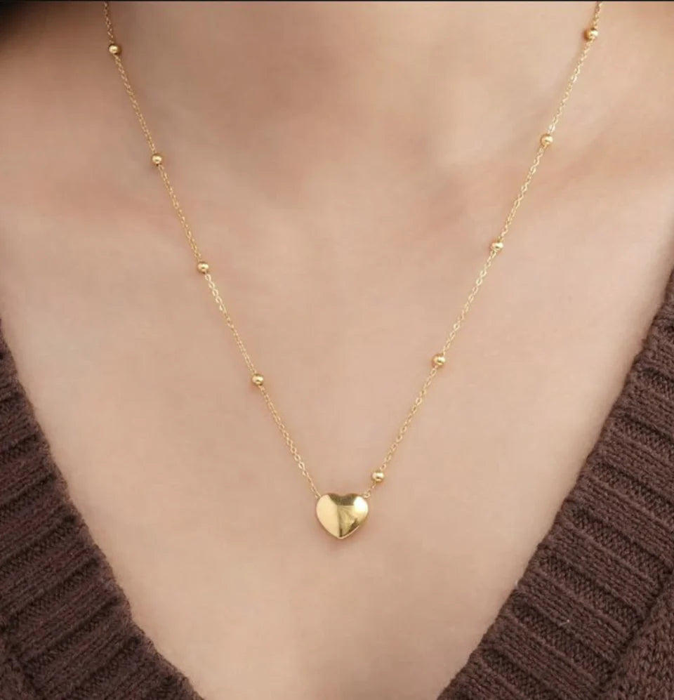 Gold Plated Heart Necklace